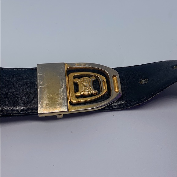 Authentic Celine Black Leather Belt - Picture 2 of 4